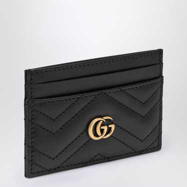 Gucci Gucci Black Gg Marmont Card Case - image 1