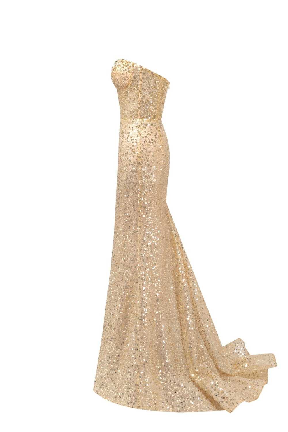 Milla Showstopper maxi dress covered in gold sequ… - image 7
