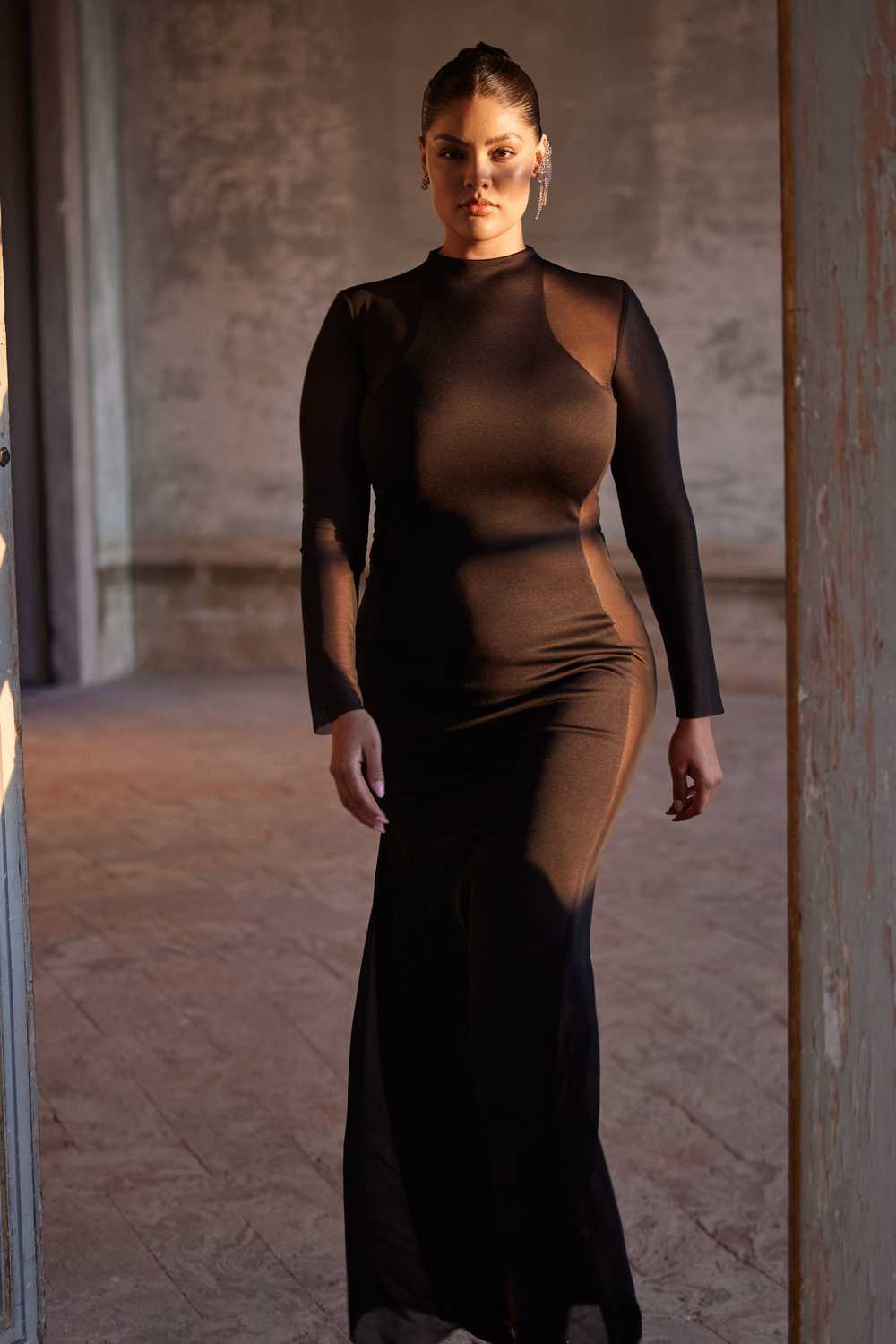 Milla Showstopper black dress with semi-transpare… - image 10