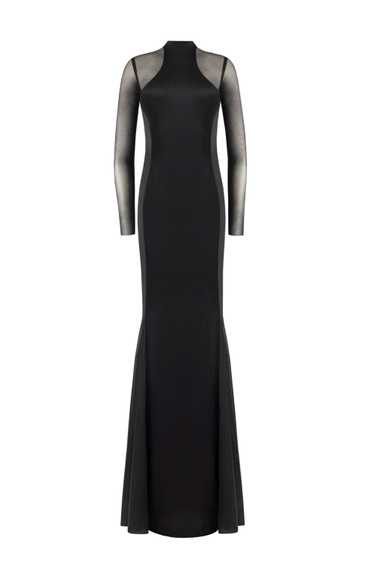 Milla Showstopper black dress with semi-transpare… - image 1