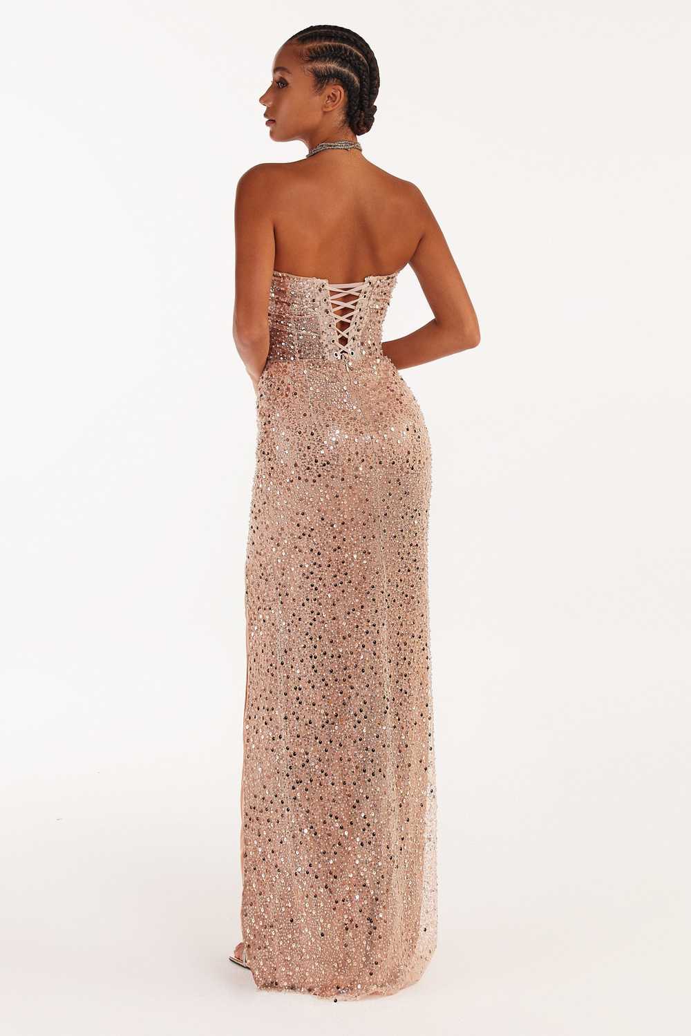 Milla Radiant maxi dress in gold - image 4