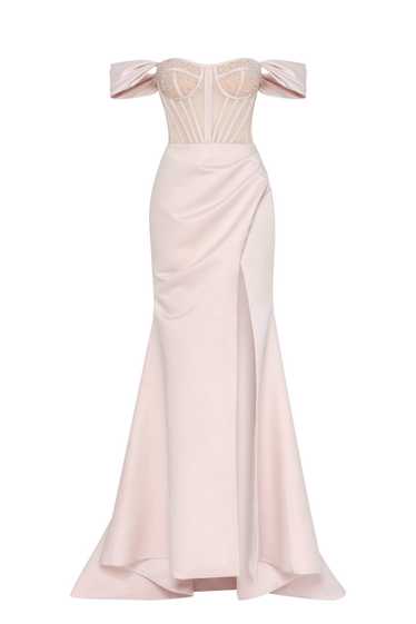 Milla Off-the-Shoulder Prom Maxi Dress