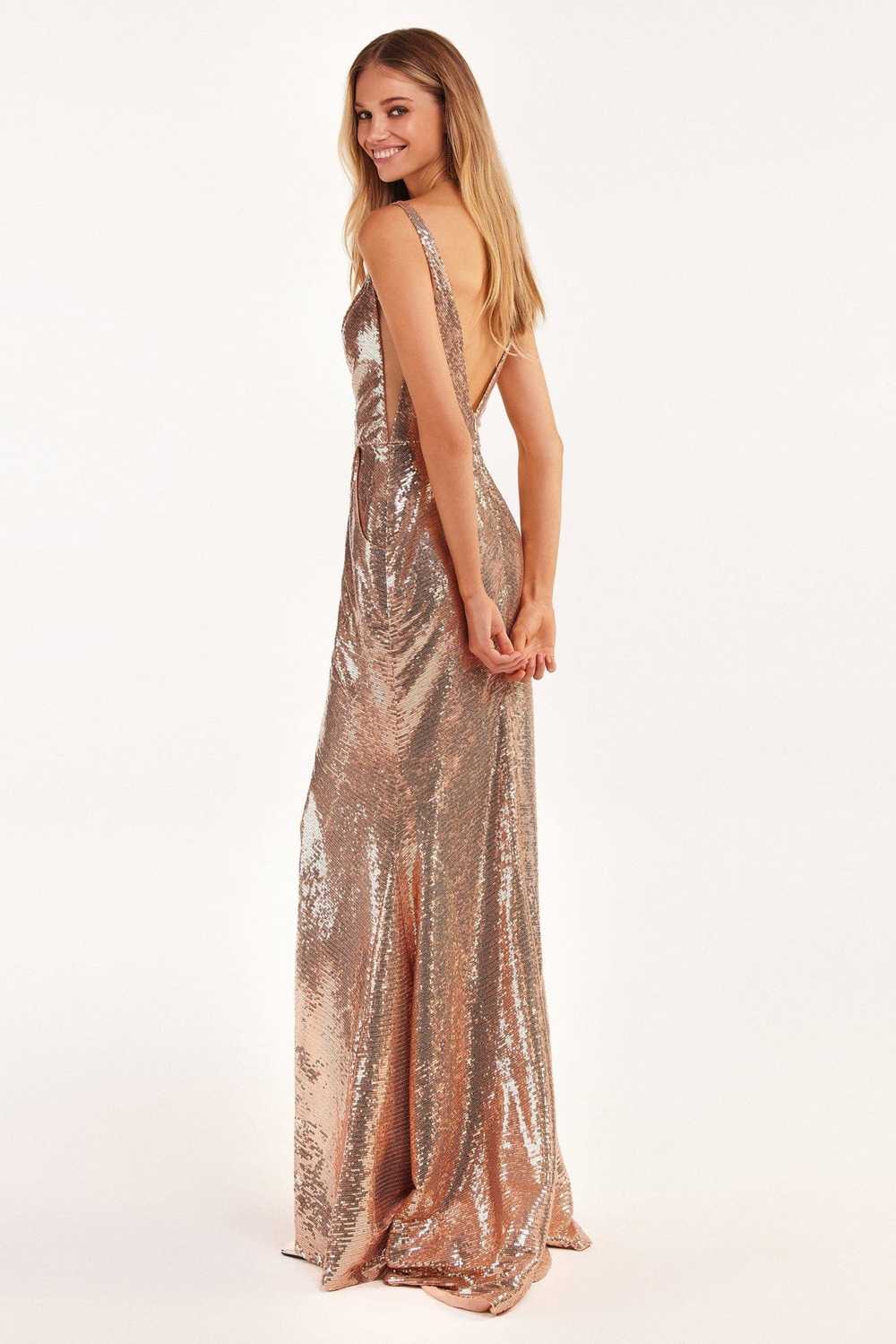 Milla Jaw-dropping sequined lace maxi dress and g… - image 4