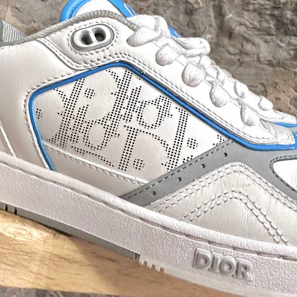 Dior Dior B27 White Blue Low-top Sneakers - image 2