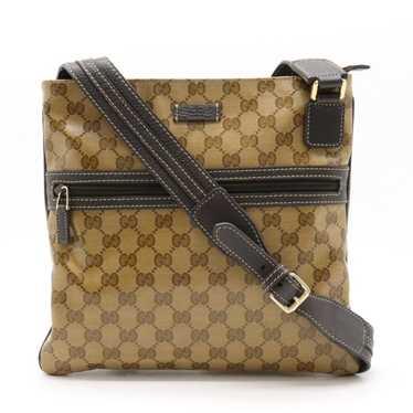 Gucci GUCCI GG Crystal Shoulder Bag Coated Canvas… - image 1