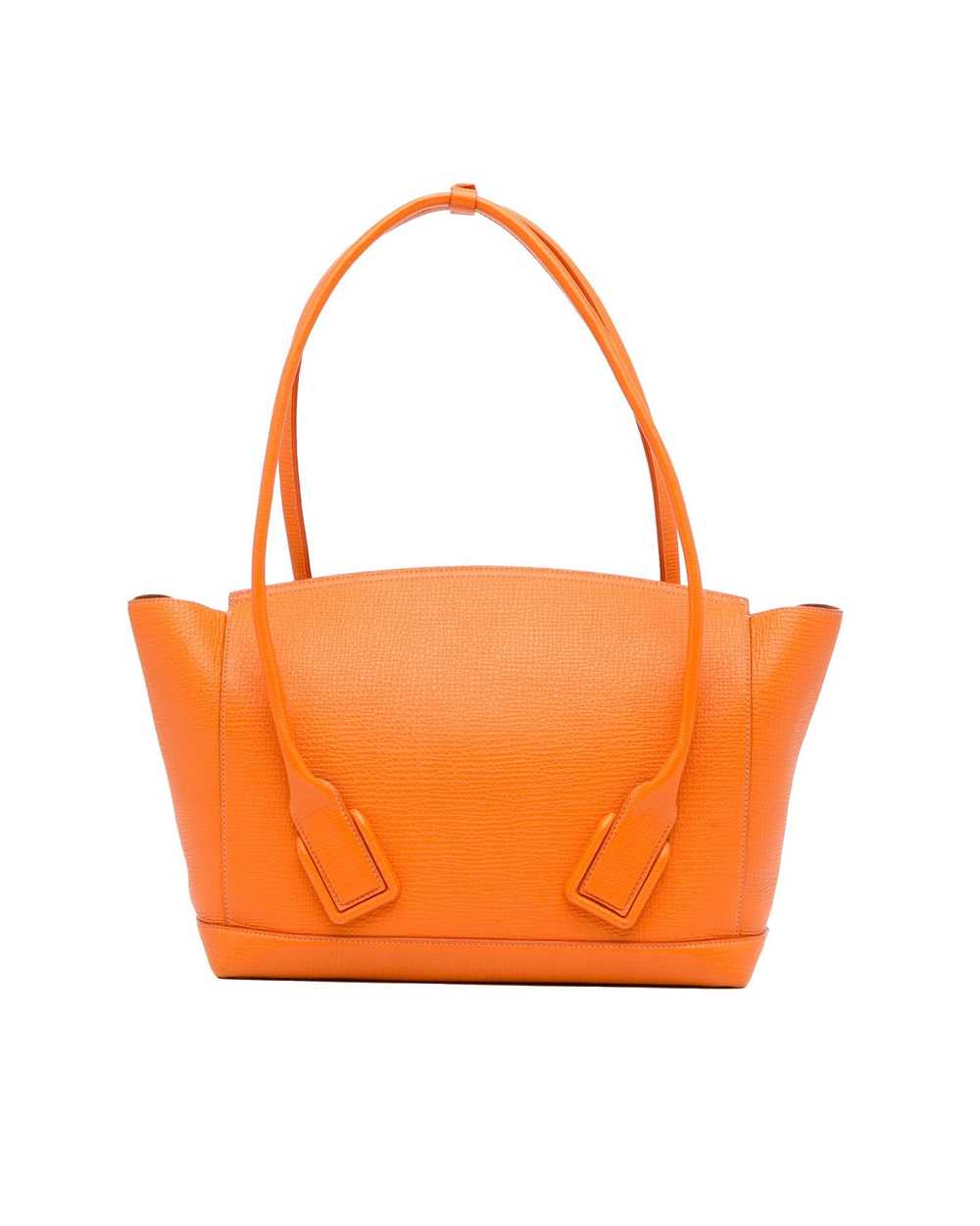 Bottega Veneta Leather Medium Flap Handbag with S… - image 4