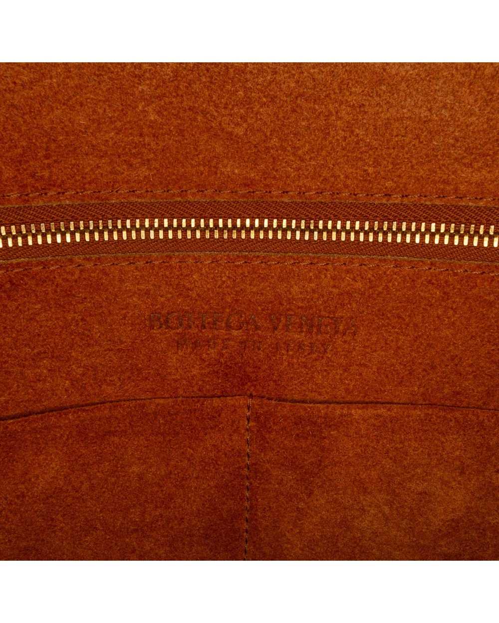 Bottega Veneta Leather Medium Flap Handbag with S… - image 7