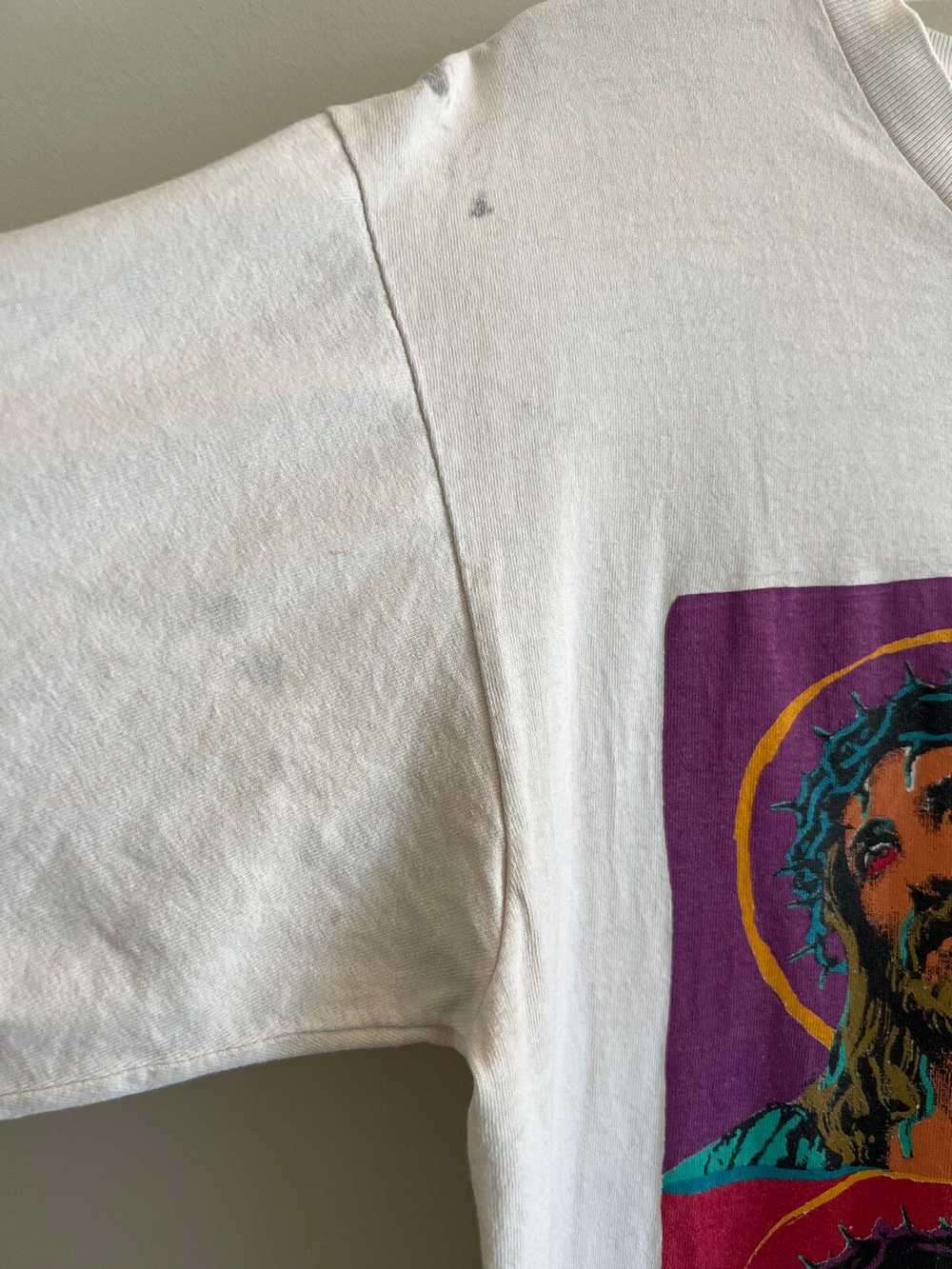 Vintage Vintage 1995 Andy Warhol Jesus WAAM Shirt - image 4