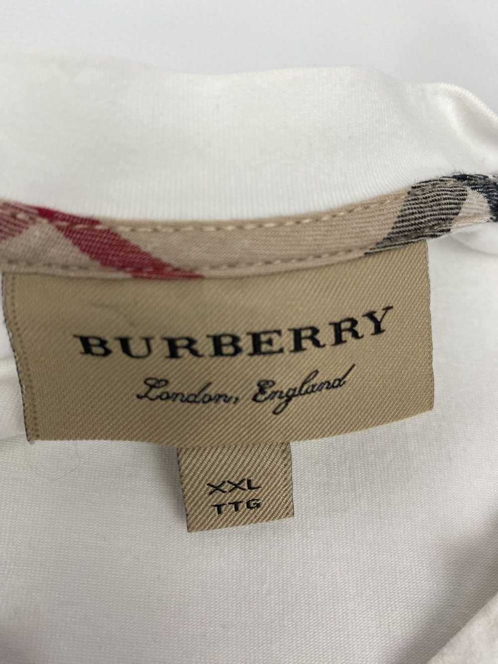 Burberry × Luxury × Streetwear Burberry White T-S… - image 3