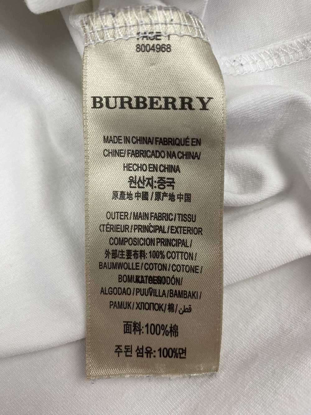 Burberry × Luxury × Streetwear Burberry White T-S… - image 4