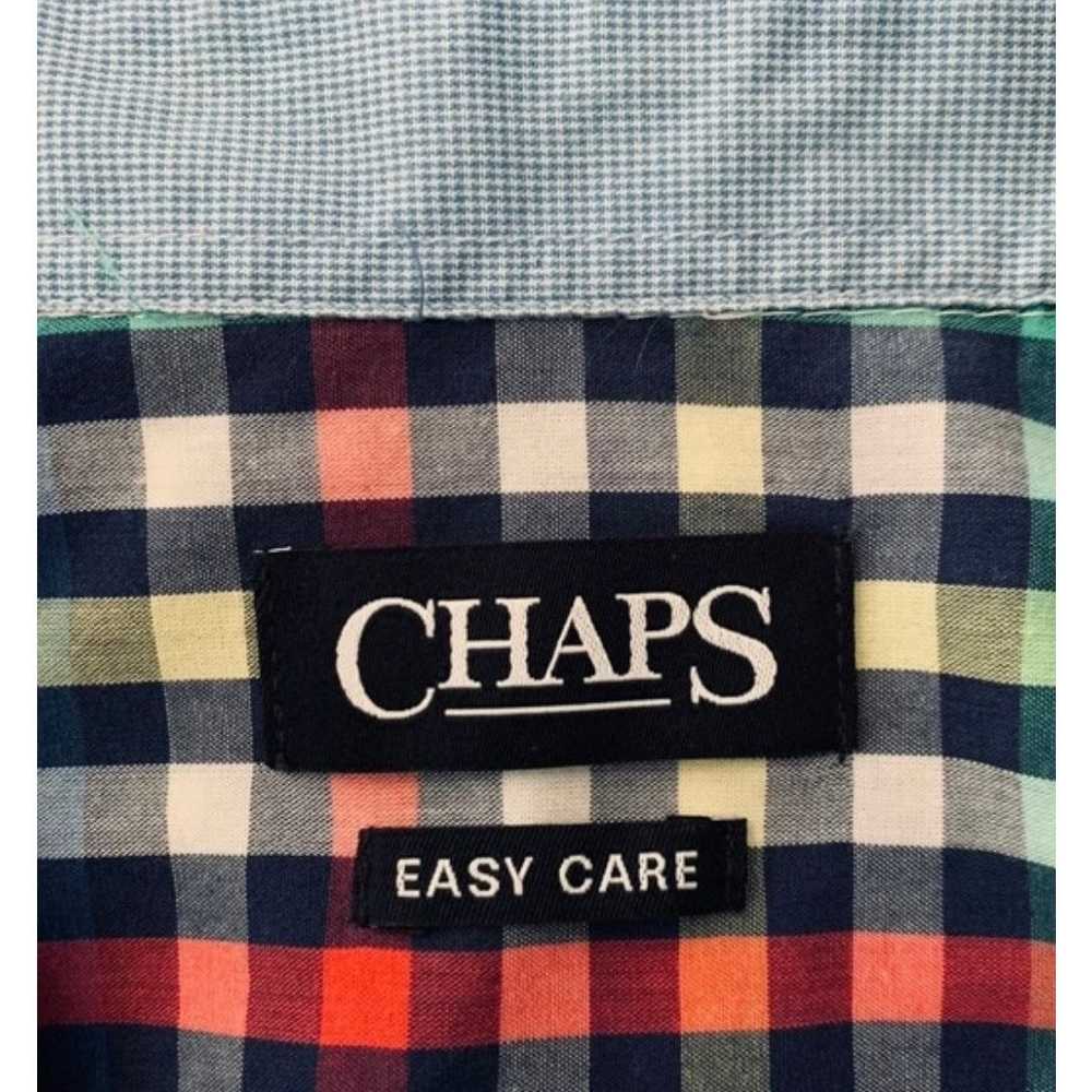 Chaps CHAPS button down shirt multicolored checke… - image 3