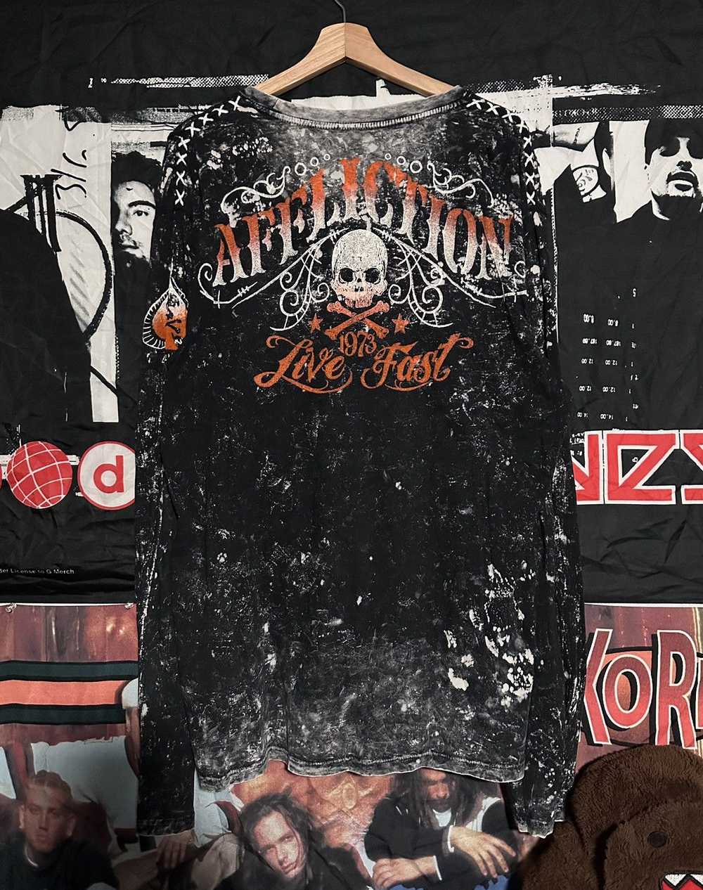 Affliction × Vintage Crazy grunge Y2K Affliction … - image 3