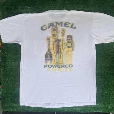 Vintage Jimmy Spencer good Camel Powered Smoking Joe’s Single Stitch T-Shirt NASCAR