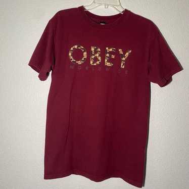 Obey Obey Floral Graphic Tee - image 1