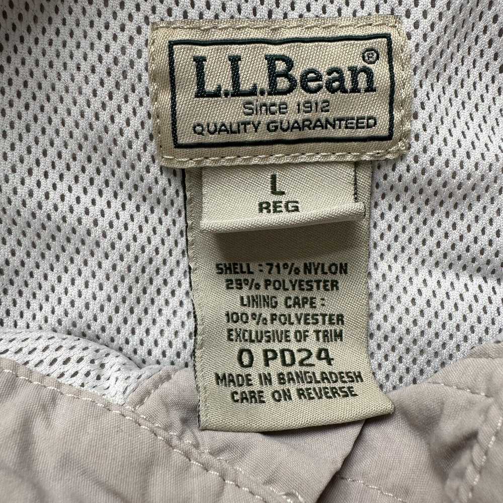 L.L. Bean LL Bean Shirt Mens Large Bone Vented Po… - image 5