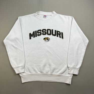 Mizzou Tigers Nike Small Swoosh Vintage Crewneck Sz 2XL White Tag top