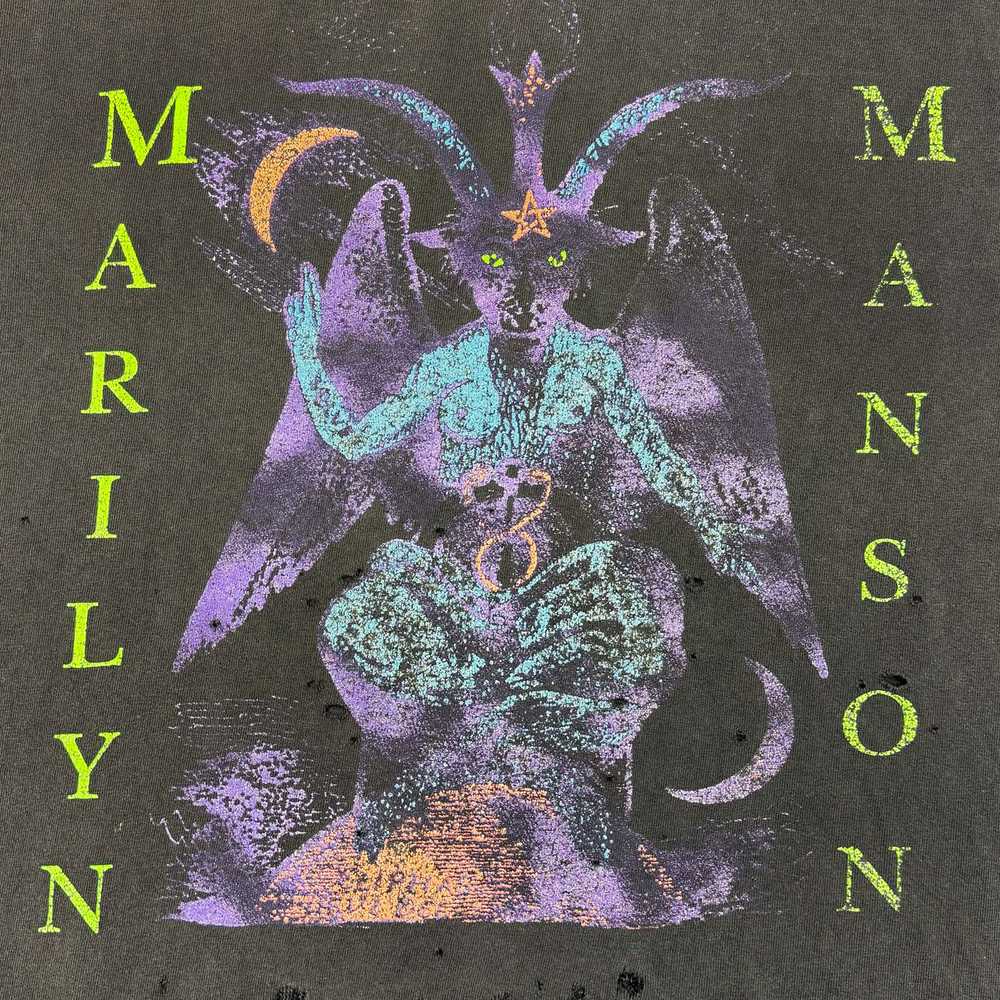 Band Tees × Vintage 1996 Vintage Marilyn Manson B… - image 2