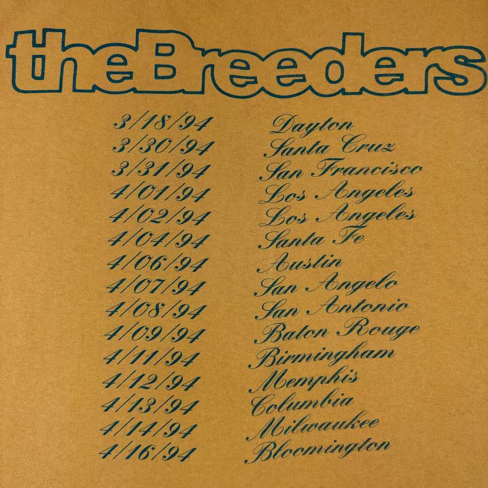 Band Tees × Vintage 1994 Vintage The Breeders Can… - image 8