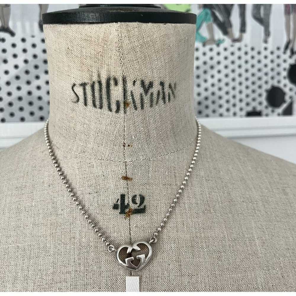 Gucci Gg Running silver necklace - image 10