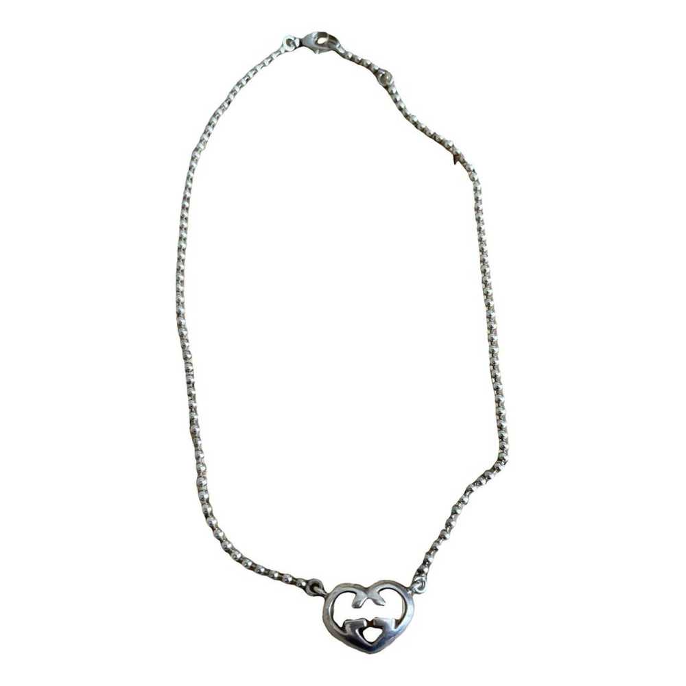 Gucci Gg Running silver necklace - image 1