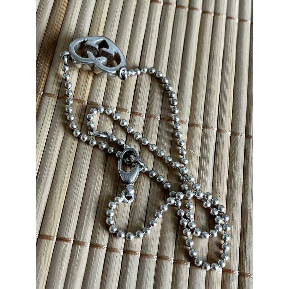 Gucci Gg Running silver necklace - image 5