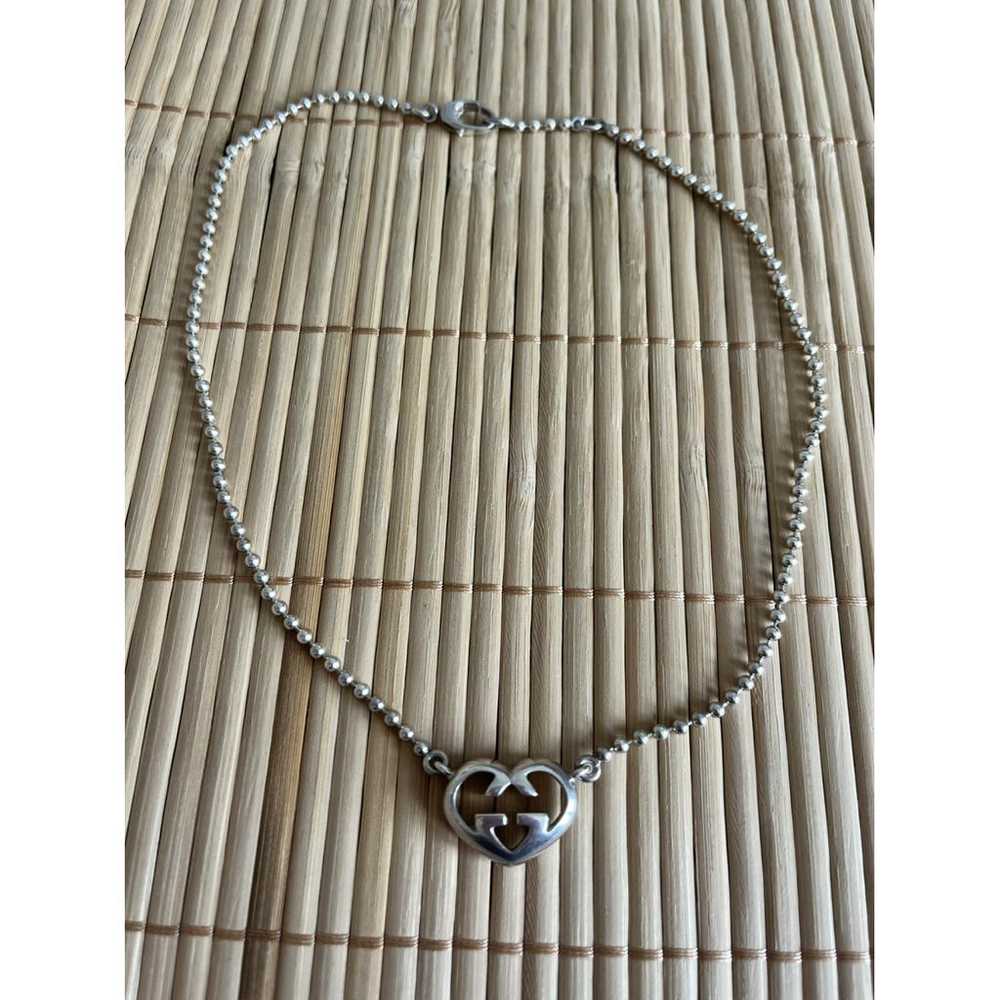 Gucci Gg Running silver necklace - image 8