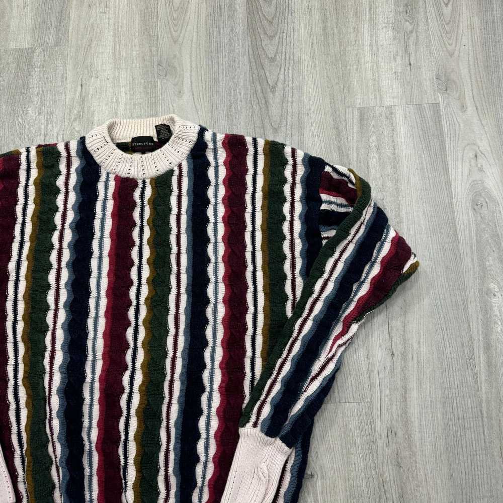 Vintage Vintage Structure Sweater Men's Small 90s… - image 2