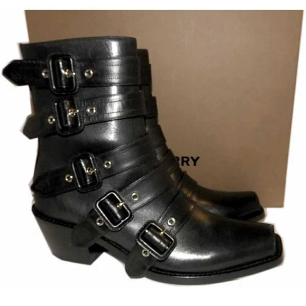 Burberry Leather biker boots - image 2
