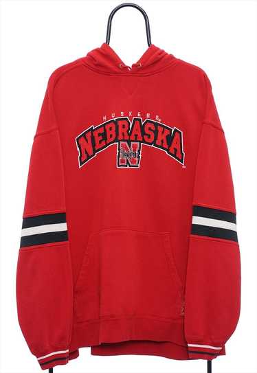 Vintage Lee NCAA Nebraska Huskers Red Hoodie Women