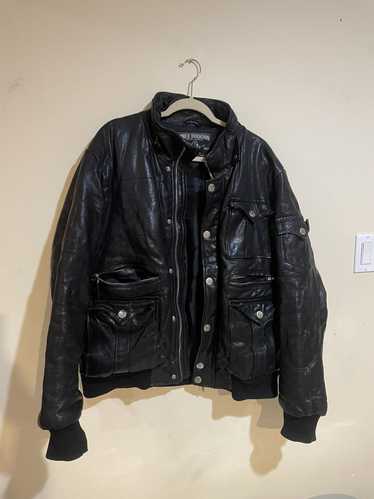 True Religion Black Leather True Religion Jacket