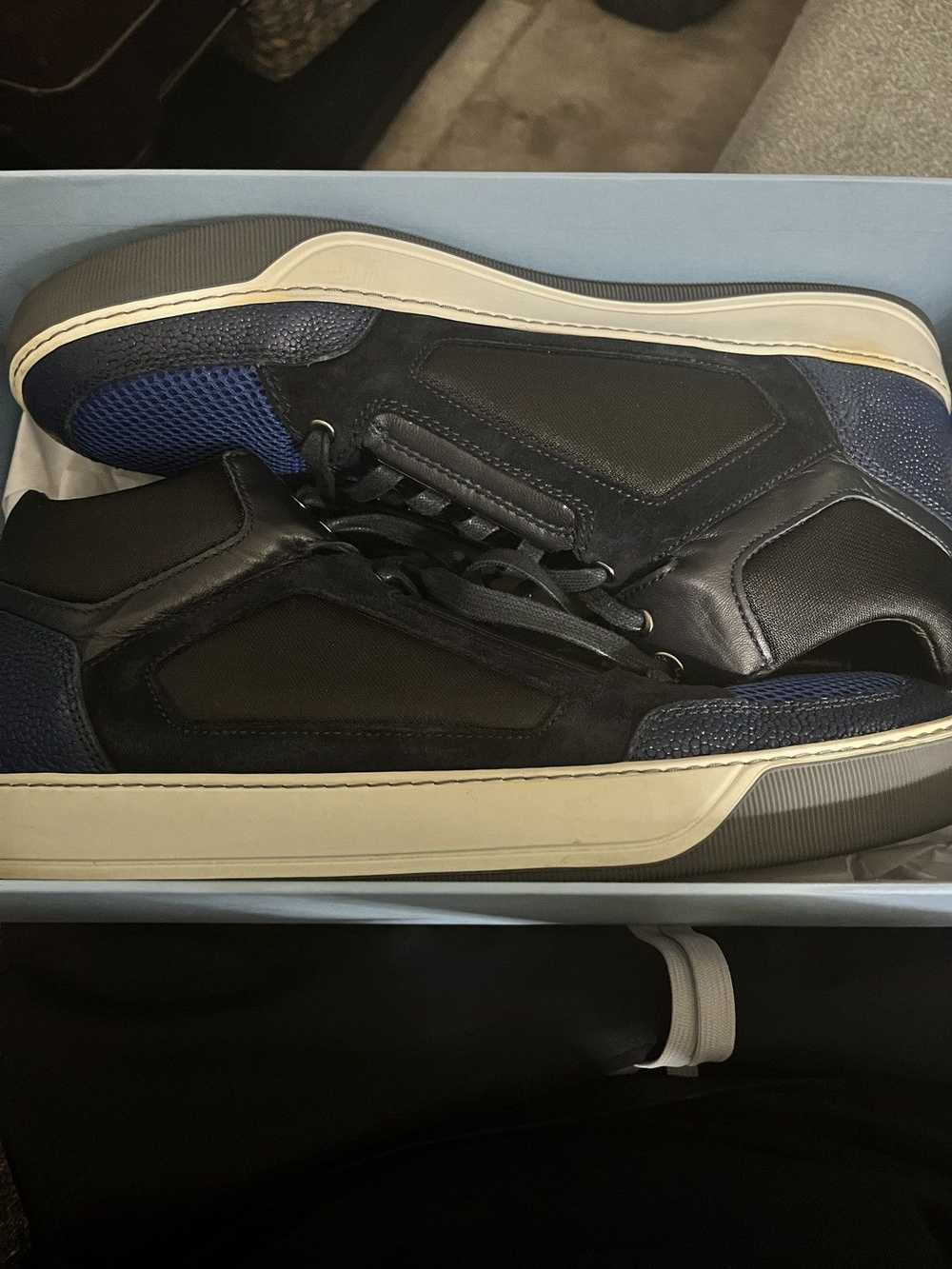 Lanvin Blue and Black Lanvin Sneakers - image 2