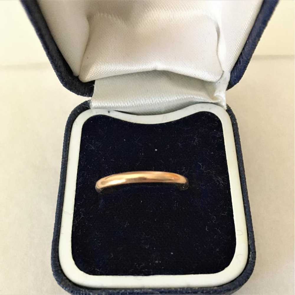 Non Signé / Unsigned Alliance yellow gold ring - image 2