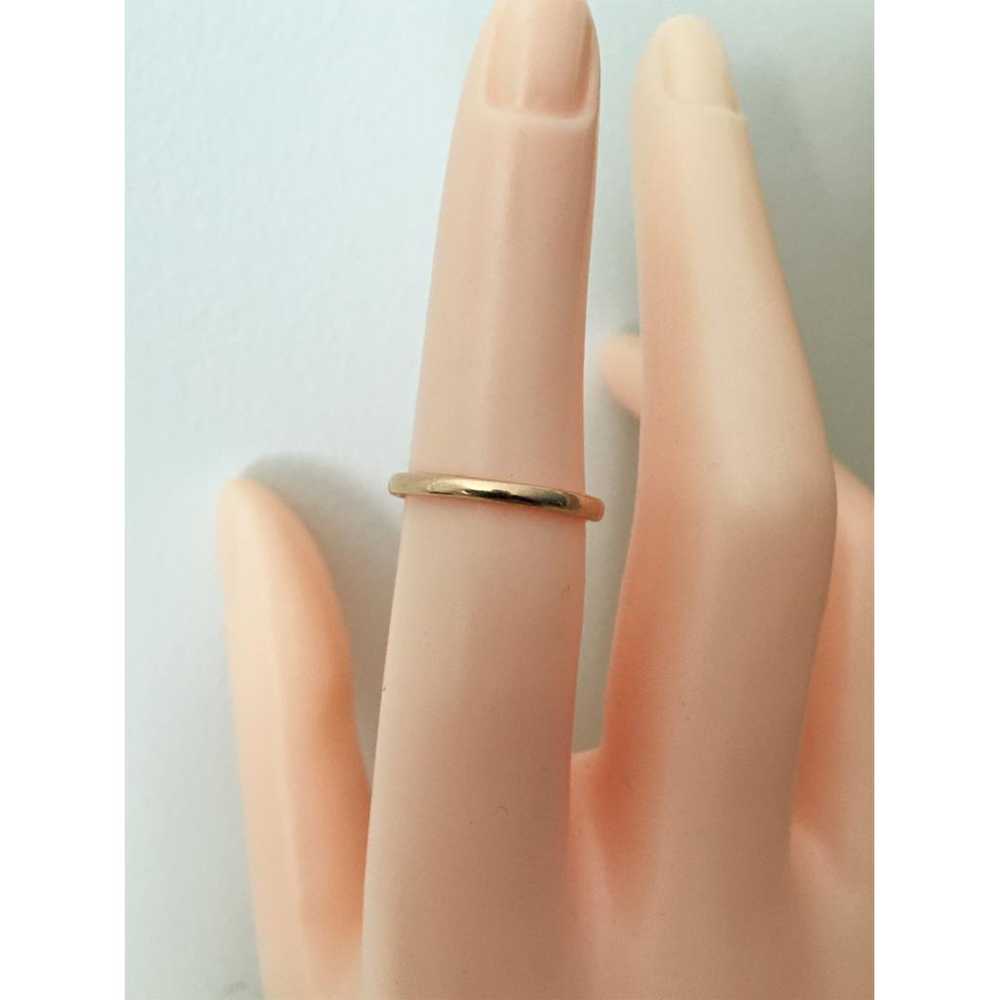 Non Signé / Unsigned Alliance yellow gold ring - image 4