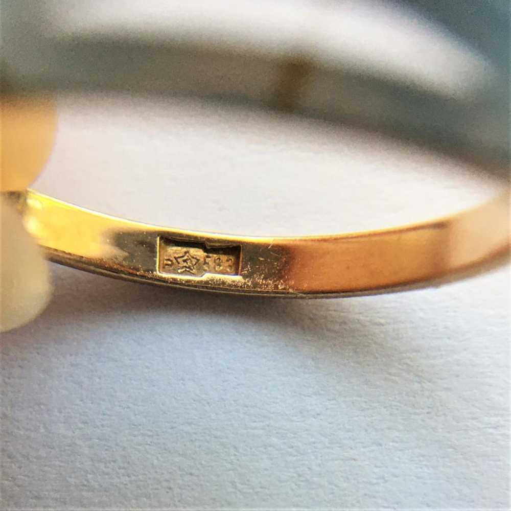 Non Signé / Unsigned Alliance yellow gold ring - image 9