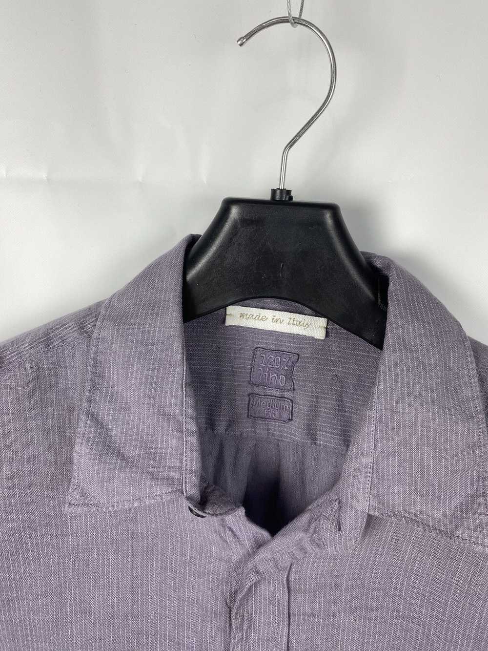 120% Lino 120% Lino Linen Shirt Button Up size L - image 2