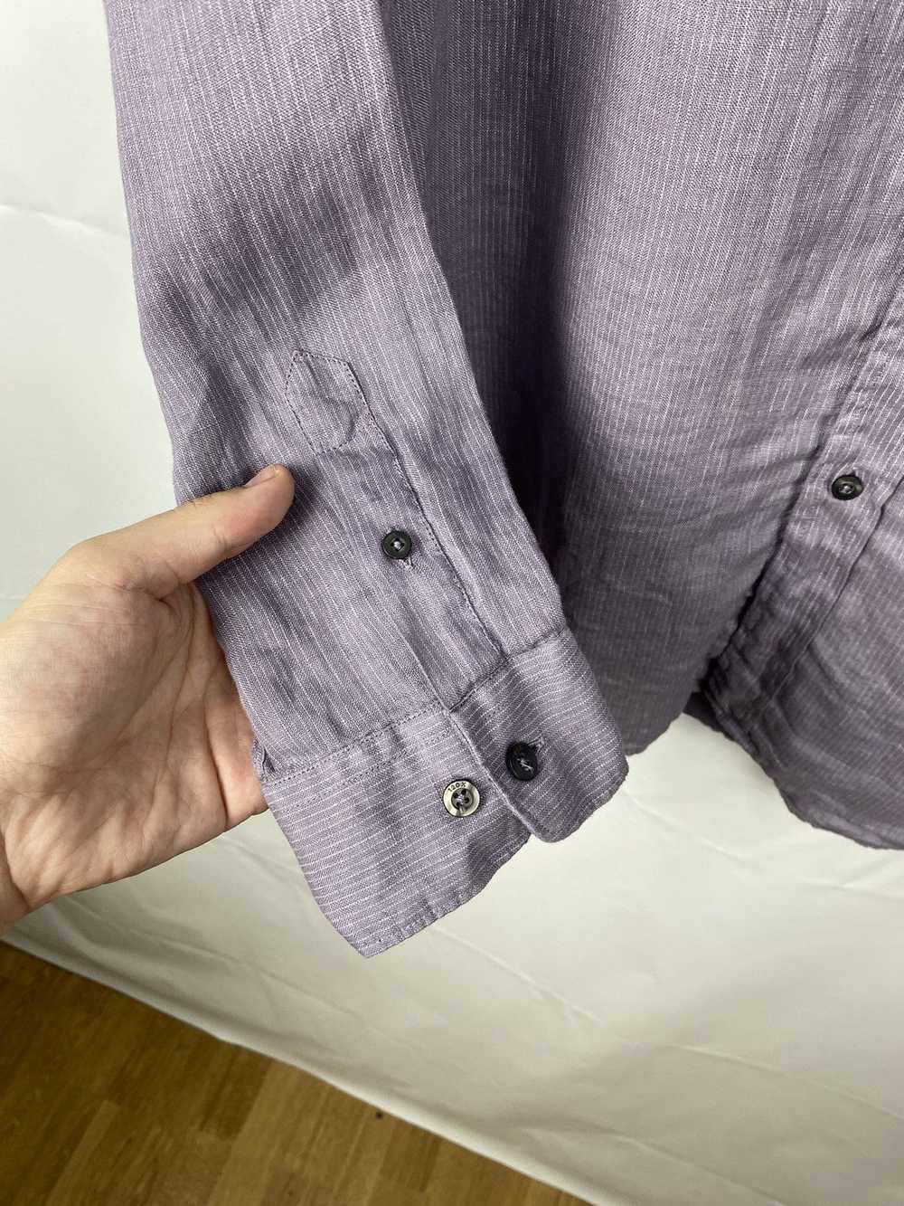 120% Lino 120% Lino Linen Shirt Button Up size L - image 4