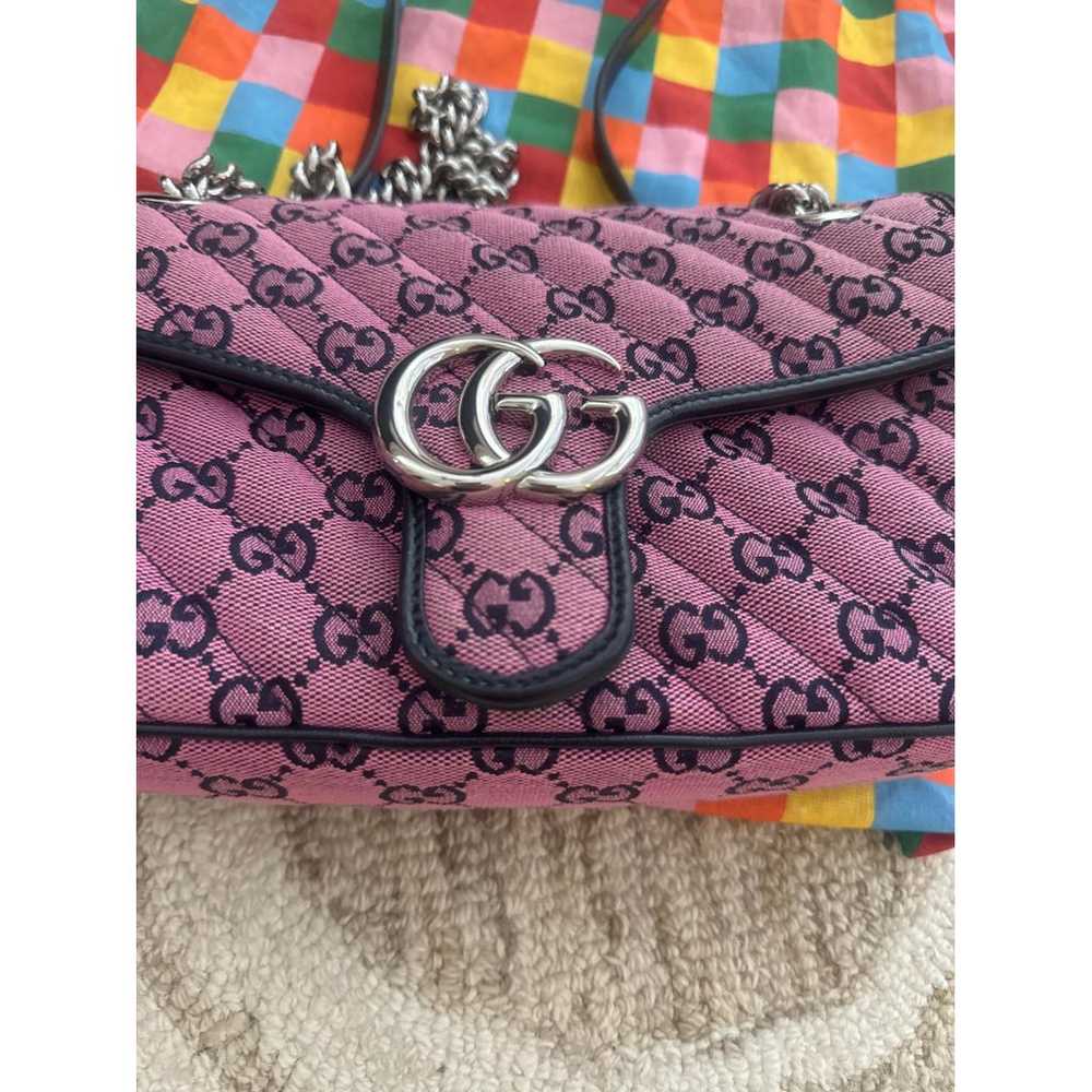 Gucci Gg Marmont Flap cloth crossbody bag - image 8