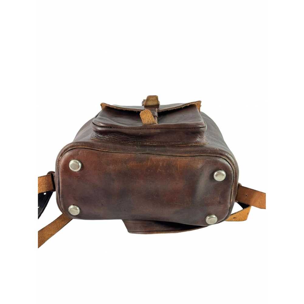 Non Signé / Unsigned Leather backpack - image 4