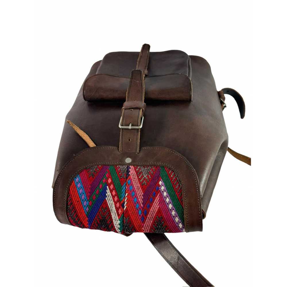 Non Signé / Unsigned Leather backpack - image 5