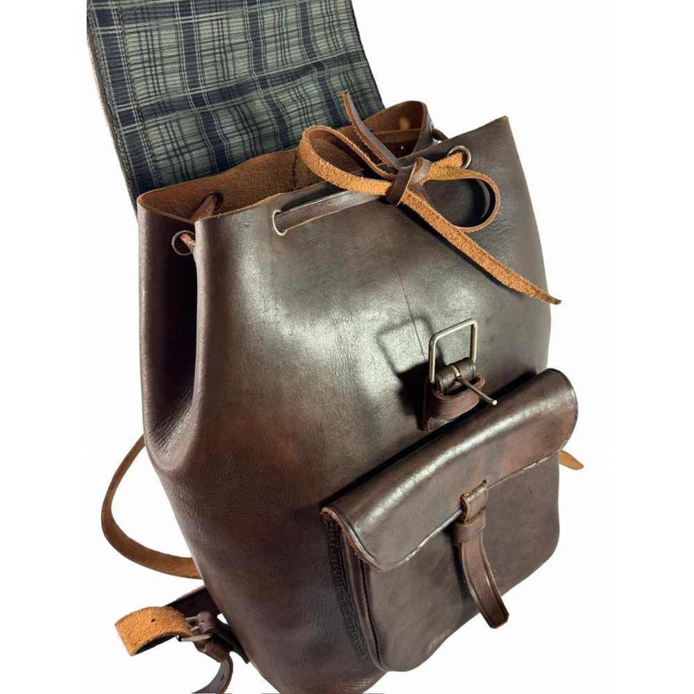 Non Signé / Unsigned Leather backpack - image 6
