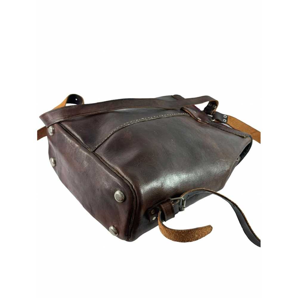 Non Signé / Unsigned Leather backpack - image 9
