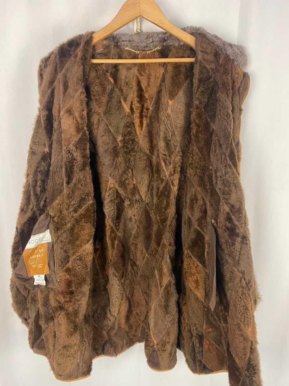 Italian Designers × Leather × Mink Fur Coat Pinco… - image 3