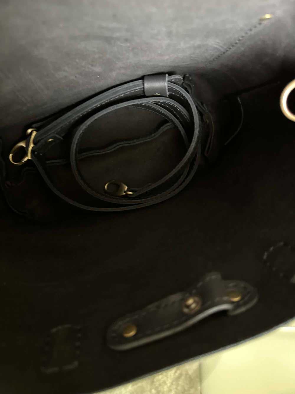Portland Leather Onyx 🖤 Mini Crossbody Tote - image 5