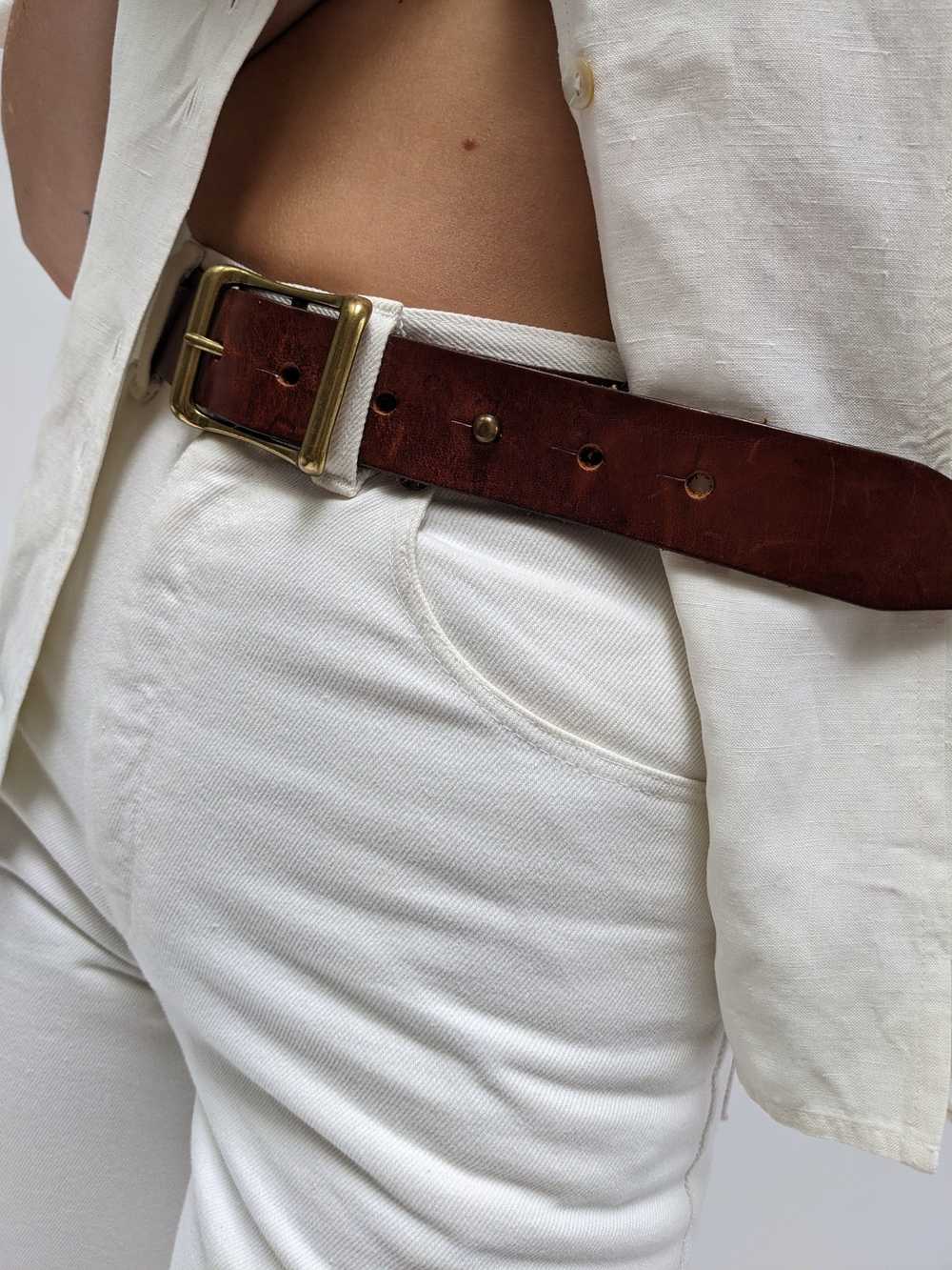 Vintage Calvin Klein Cognac Belt - image 6