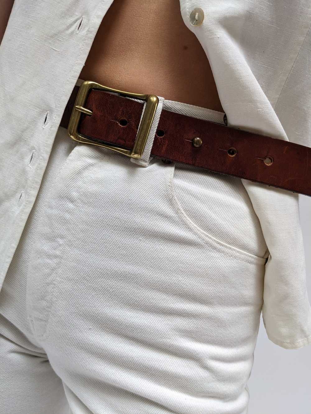 Vintage Calvin Klein Cognac Belt - image 7