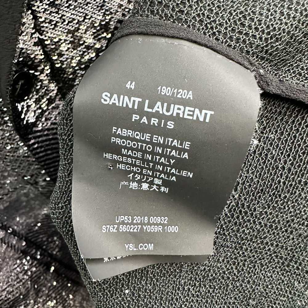 Saint Laurent Paris Saint Laurent Plaid Sequin Ja… - image 4
