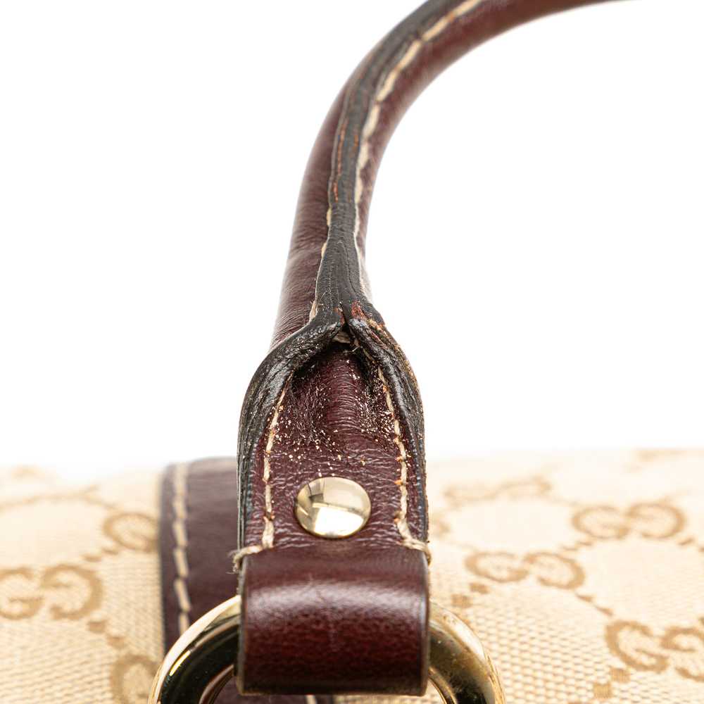 Cream Gucci GG Canvas Horsebit Nail Boston Bag - image 10