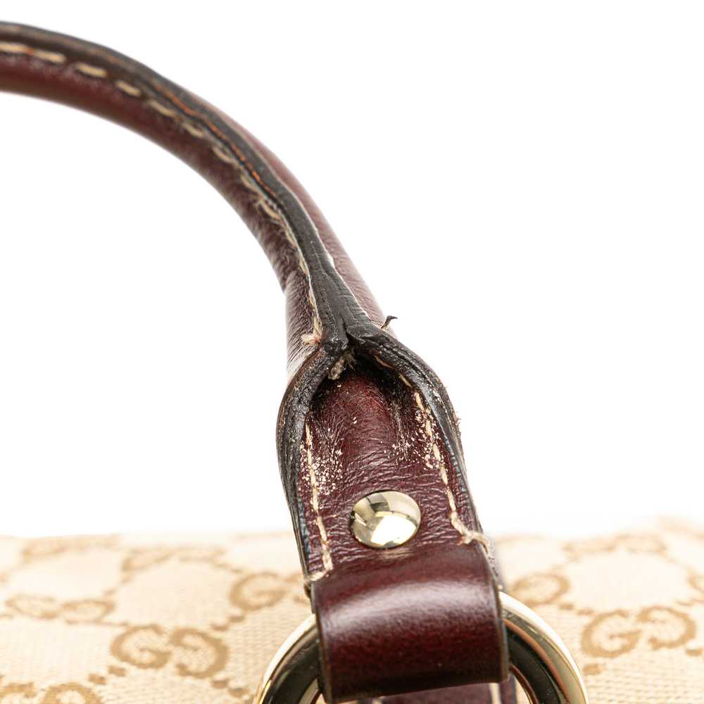 Cream Gucci GG Canvas Horsebit Nail Boston Bag - image 11