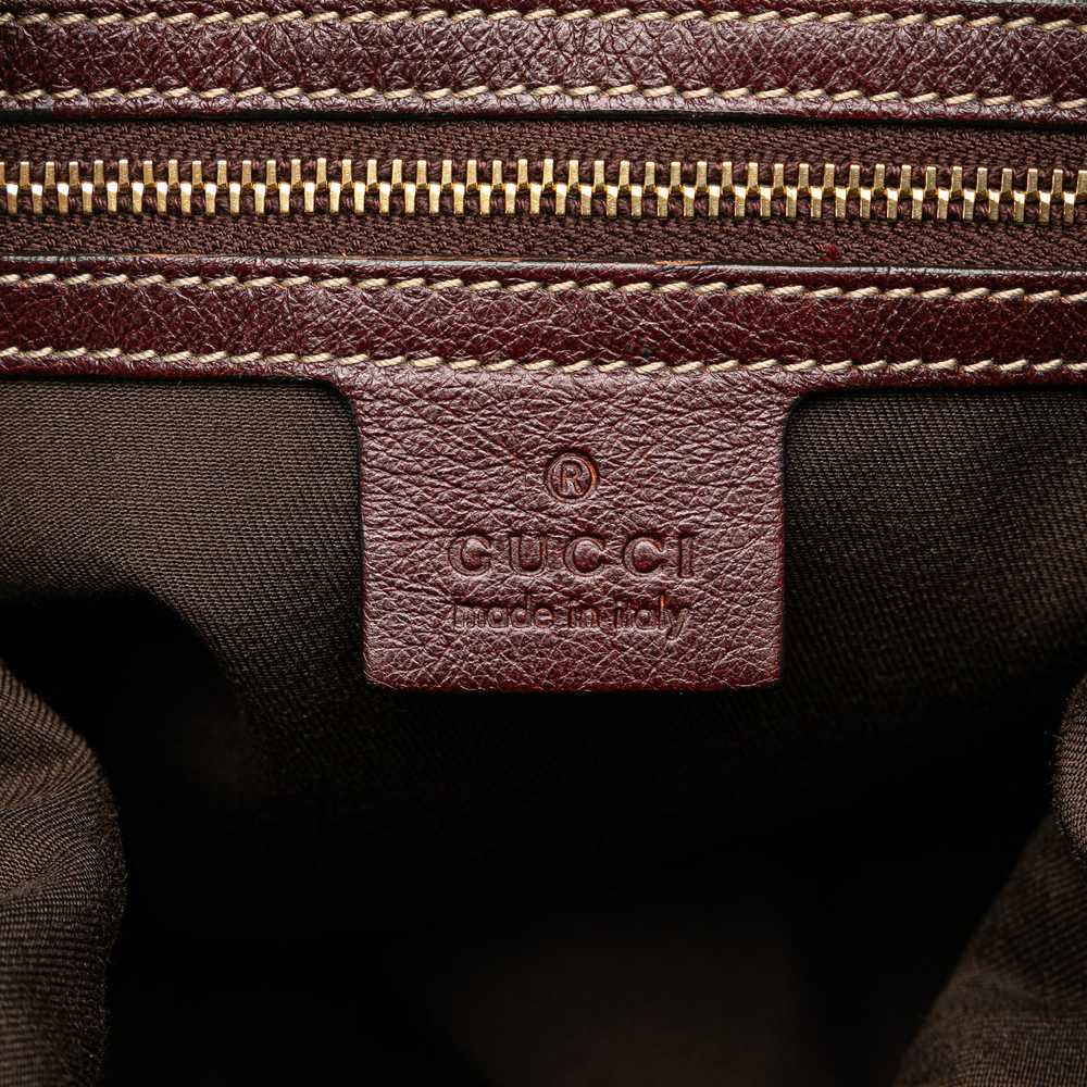 Cream Gucci GG Canvas Horsebit Nail Boston Bag - image 6