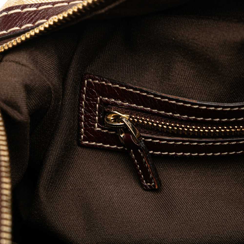 Cream Gucci GG Canvas Horsebit Nail Boston Bag - image 8